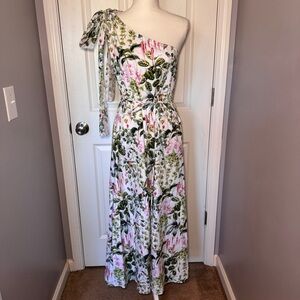 Olivia by Livro Floral One Shoulder Dress